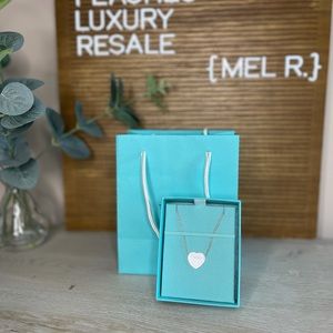 Tiffany & Co. Heart Tag Double Chain Necklace